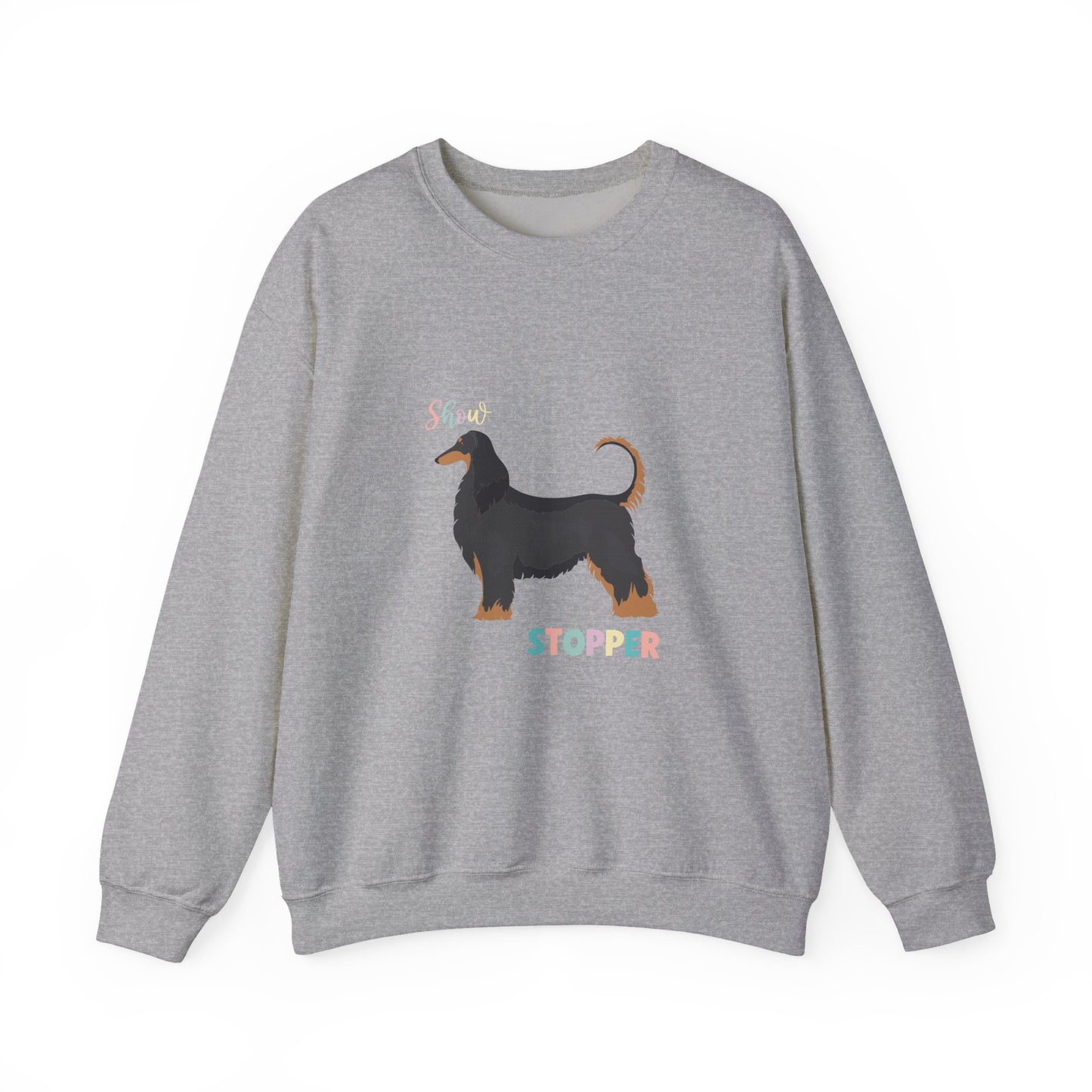 Afghan Hound Dog Unisex Heavy Blend Crewneck Sweatshirt