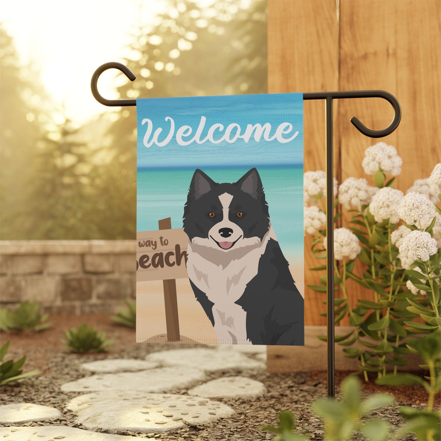Nenets Herding Laika Dog Garden Flag