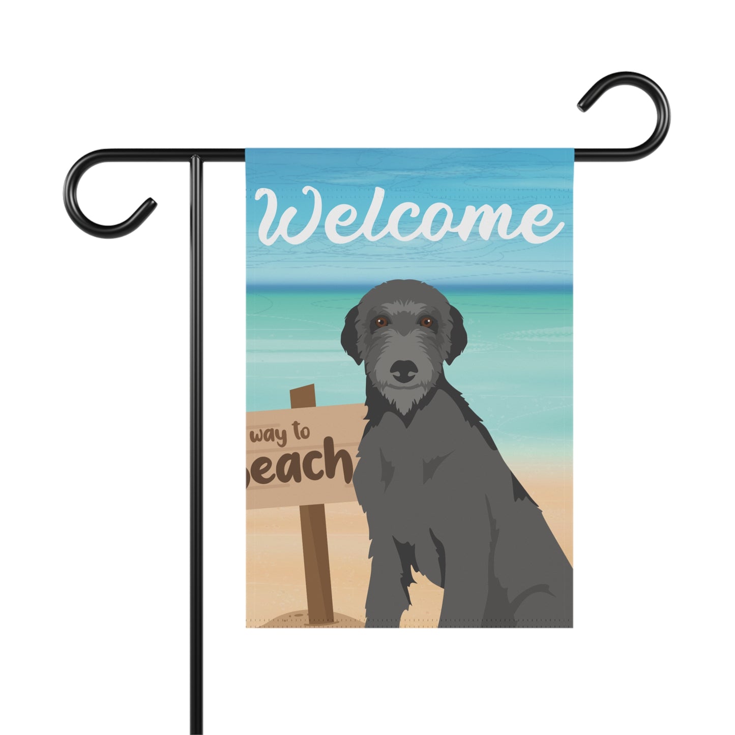 Scottish Deerhound Dog Garden Flag