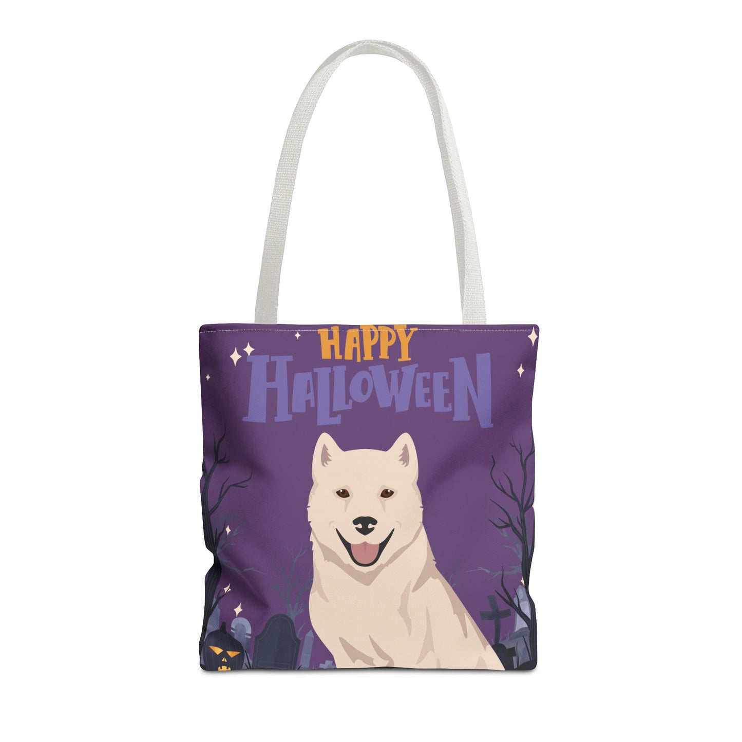 Kishu Ken Dog Happy Halloween Tote Bag 16x16