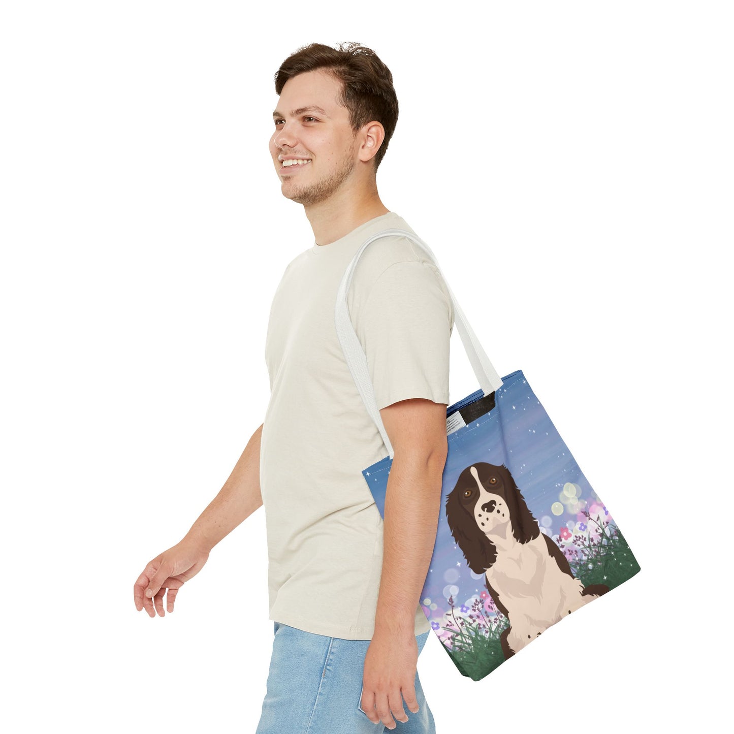 Springer Speniel Dog Tote Bag 16x16