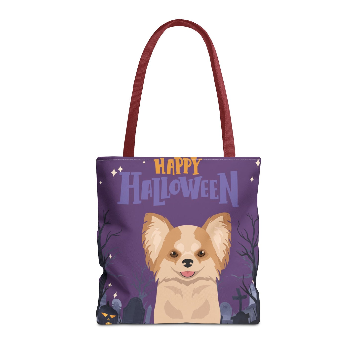Chihuahua Dog Happy Halloween Tote Bag 16x16