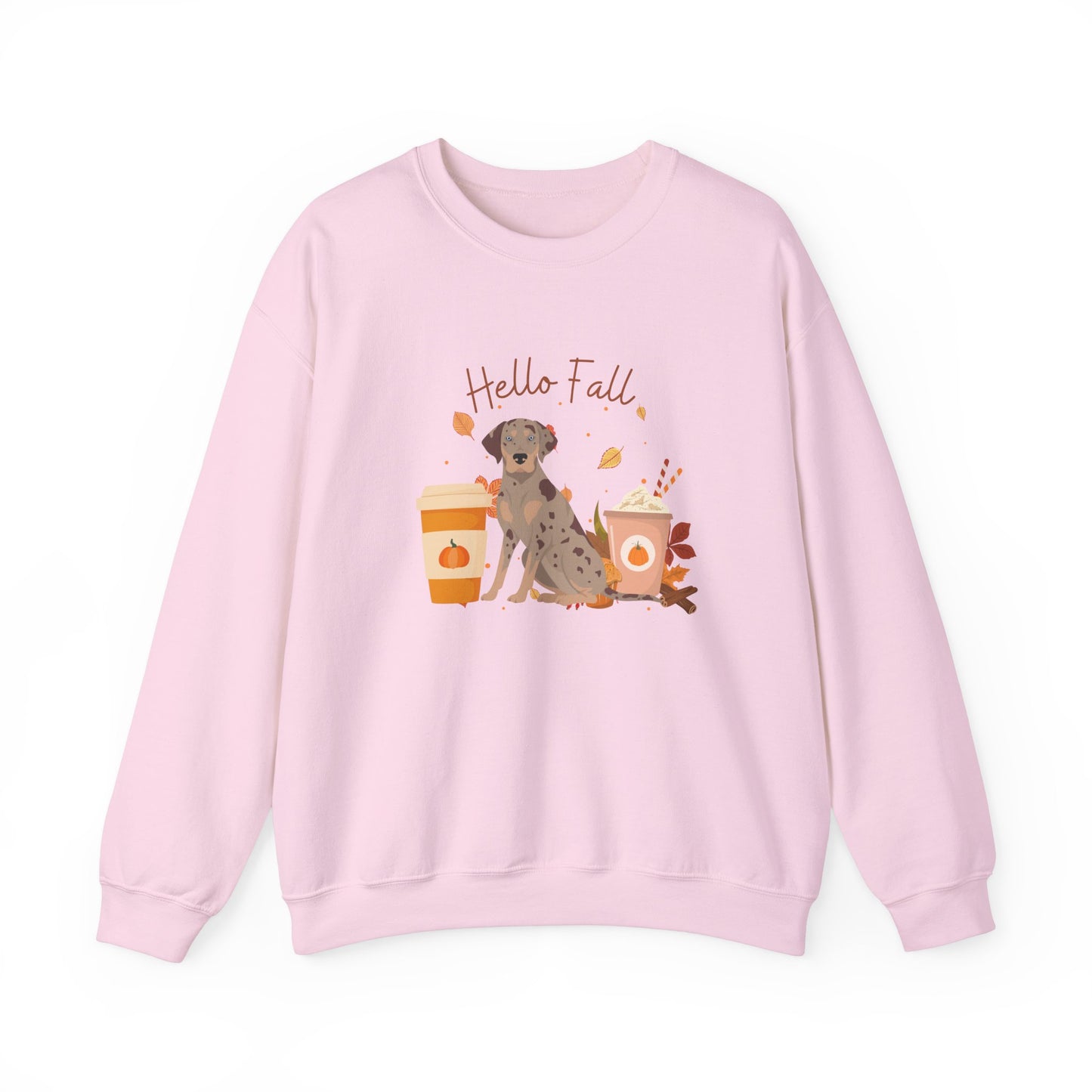 Catahoula Leopard Dog Fall Halloween Unisex Heavy Blend Crewneck Sweatshirt