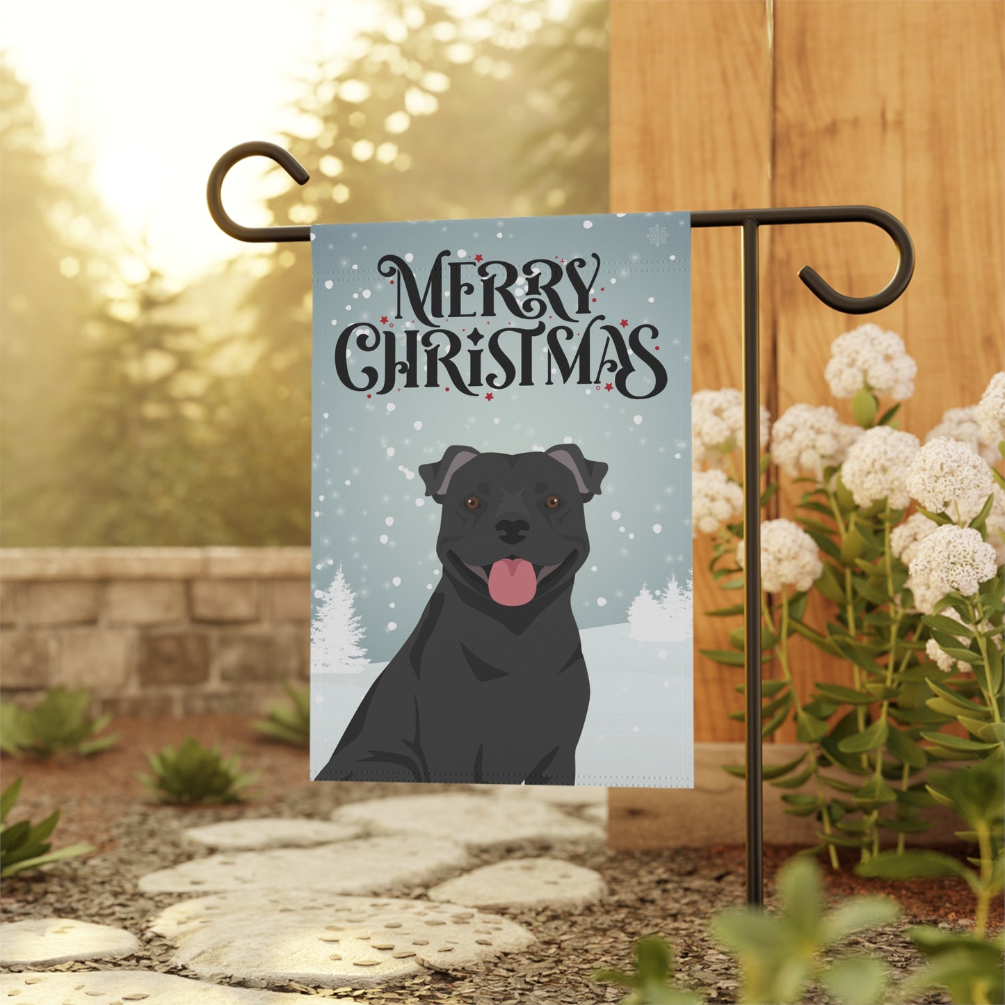 Staffordshire Bull Terrier Dog Garden Flag
