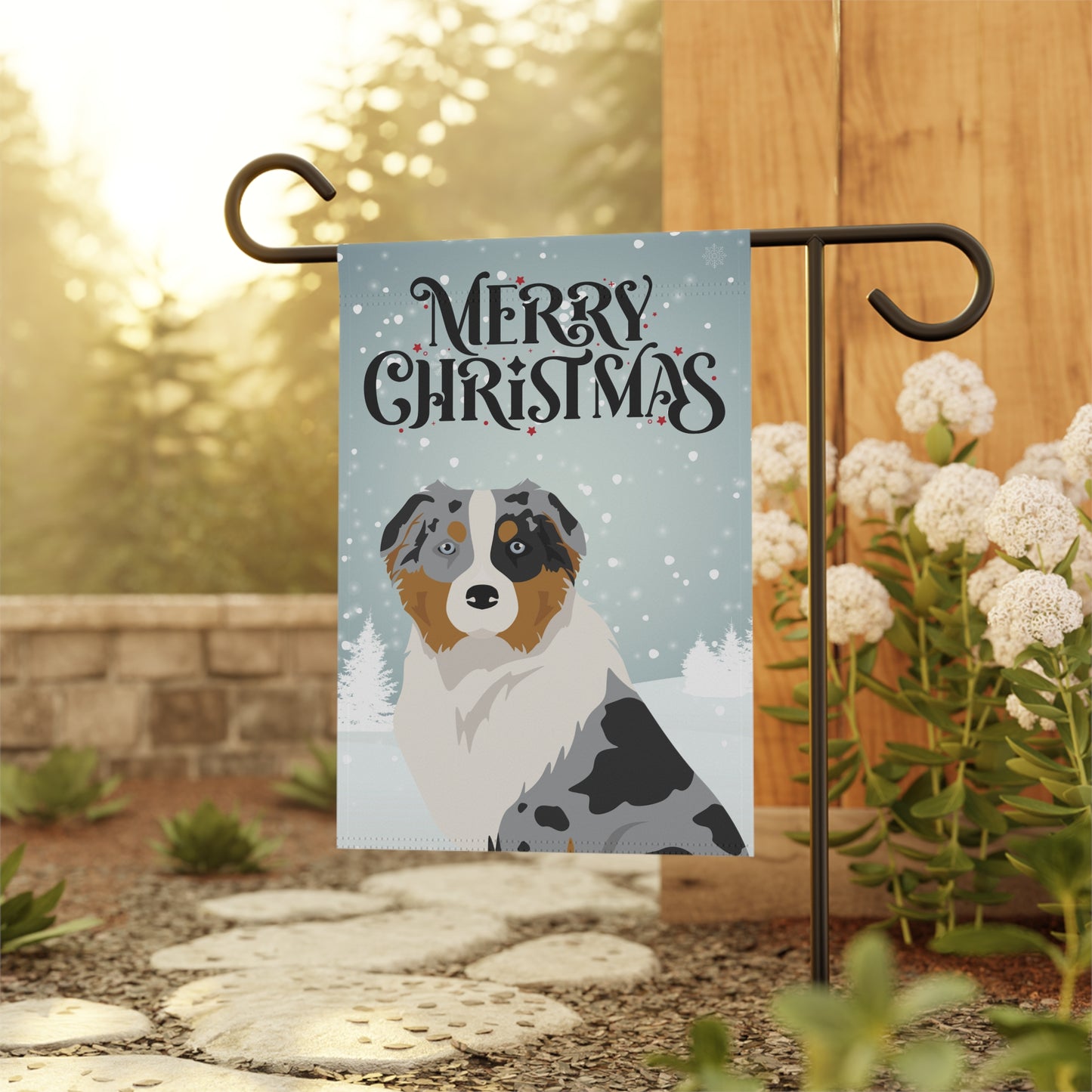 Australian Shepherd Dog Garden Flag