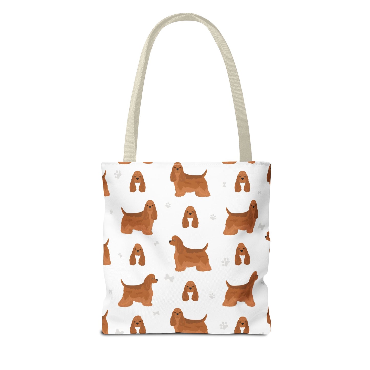American Cocker Spaniel Dog Tote Bag, Cocker Spaniel Dog Mom Gift