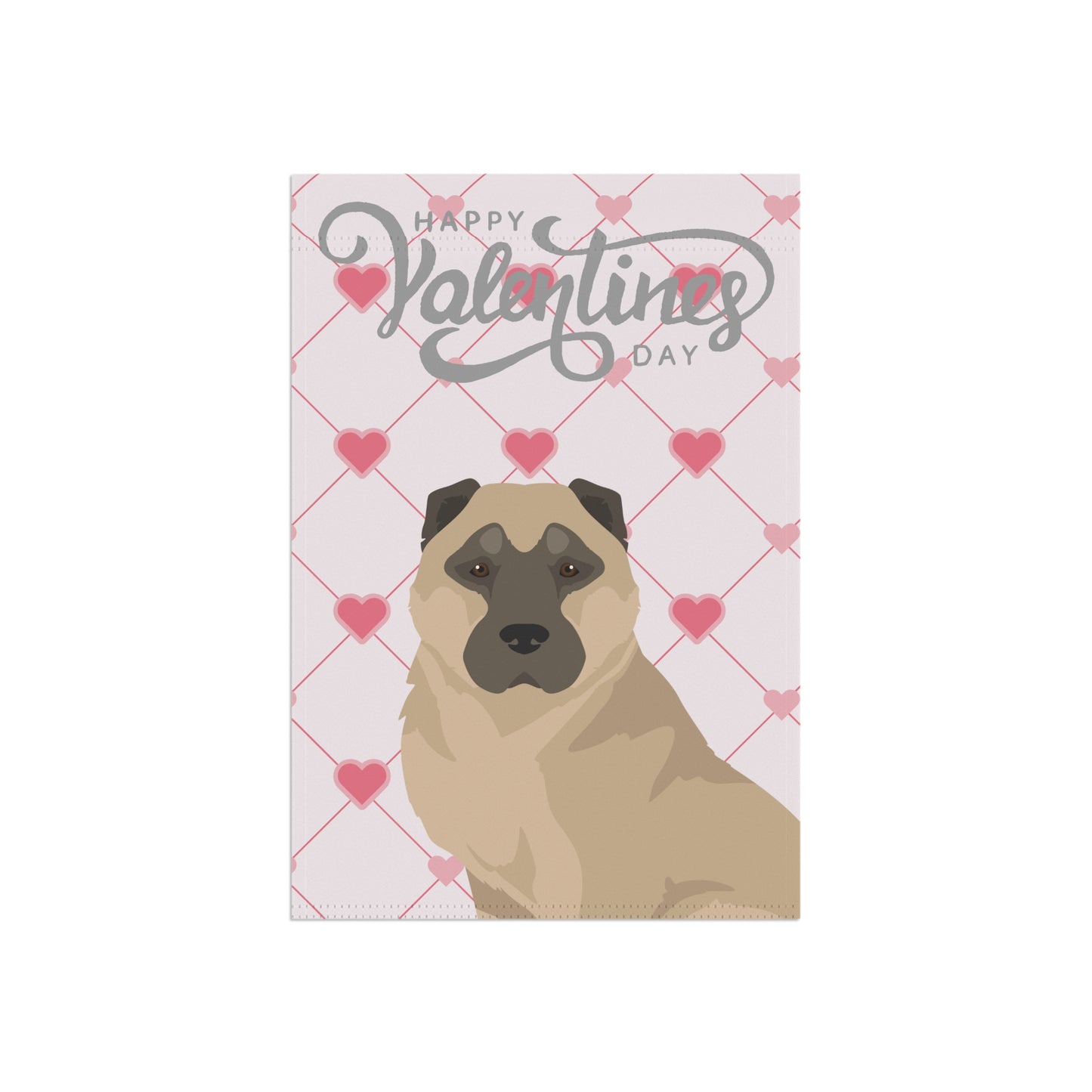 Armenian Gampr Dog Valentines Day Garden Flag