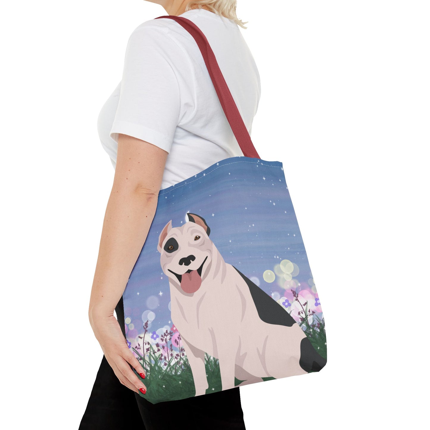 Pit Bull Dog Tote Bag 16x16