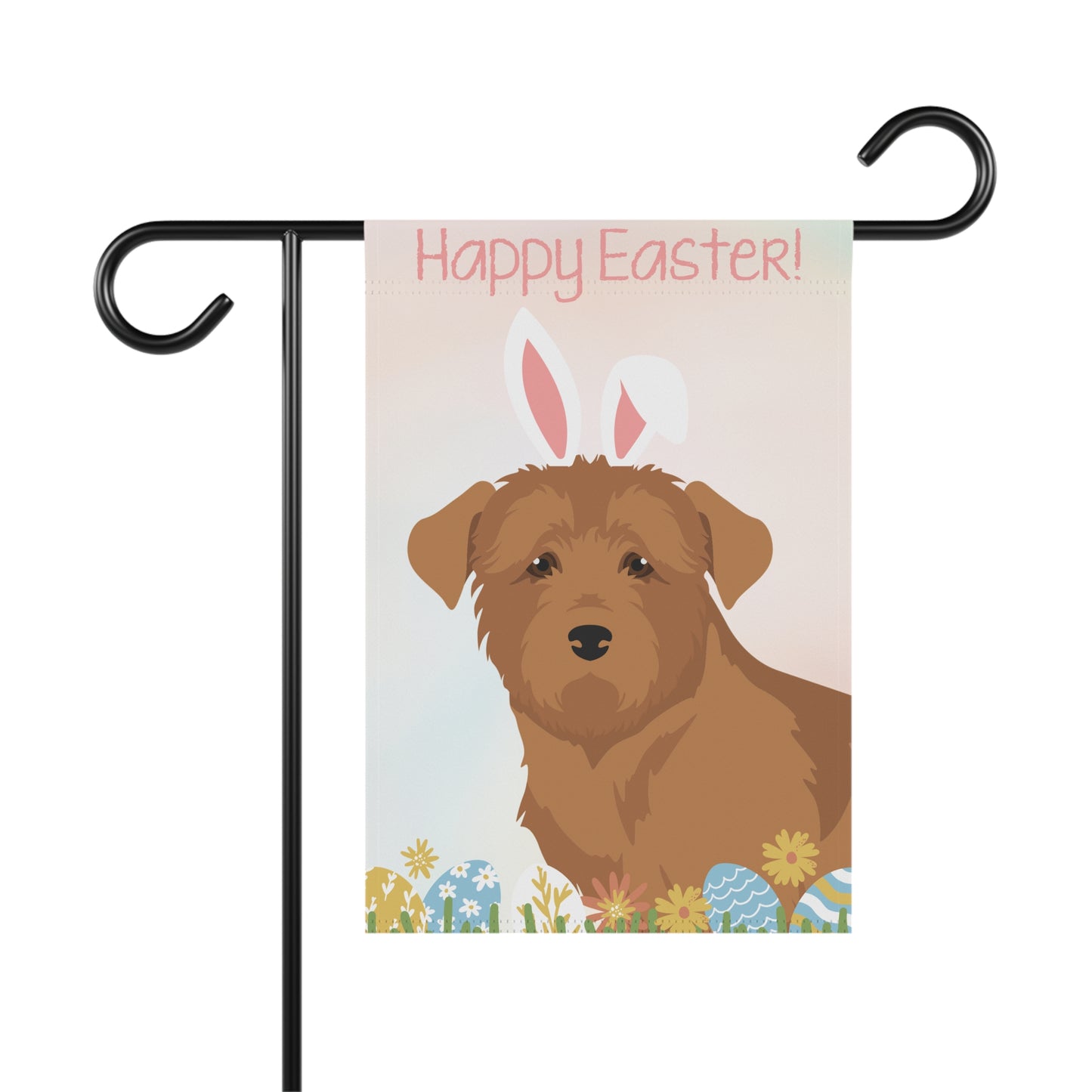 Glen of Immal Dog Happy Easter Garden Flag