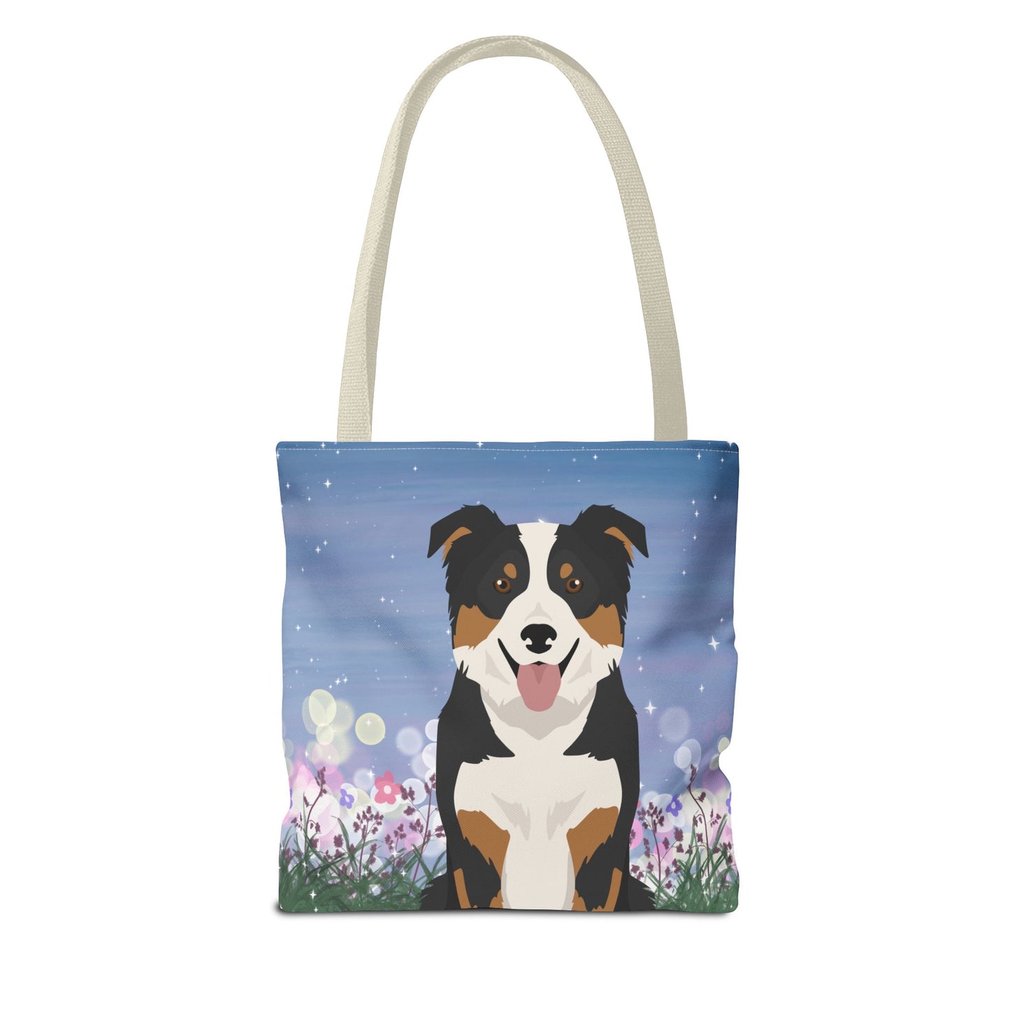 Border Collie Dog Tote Bag 13x13