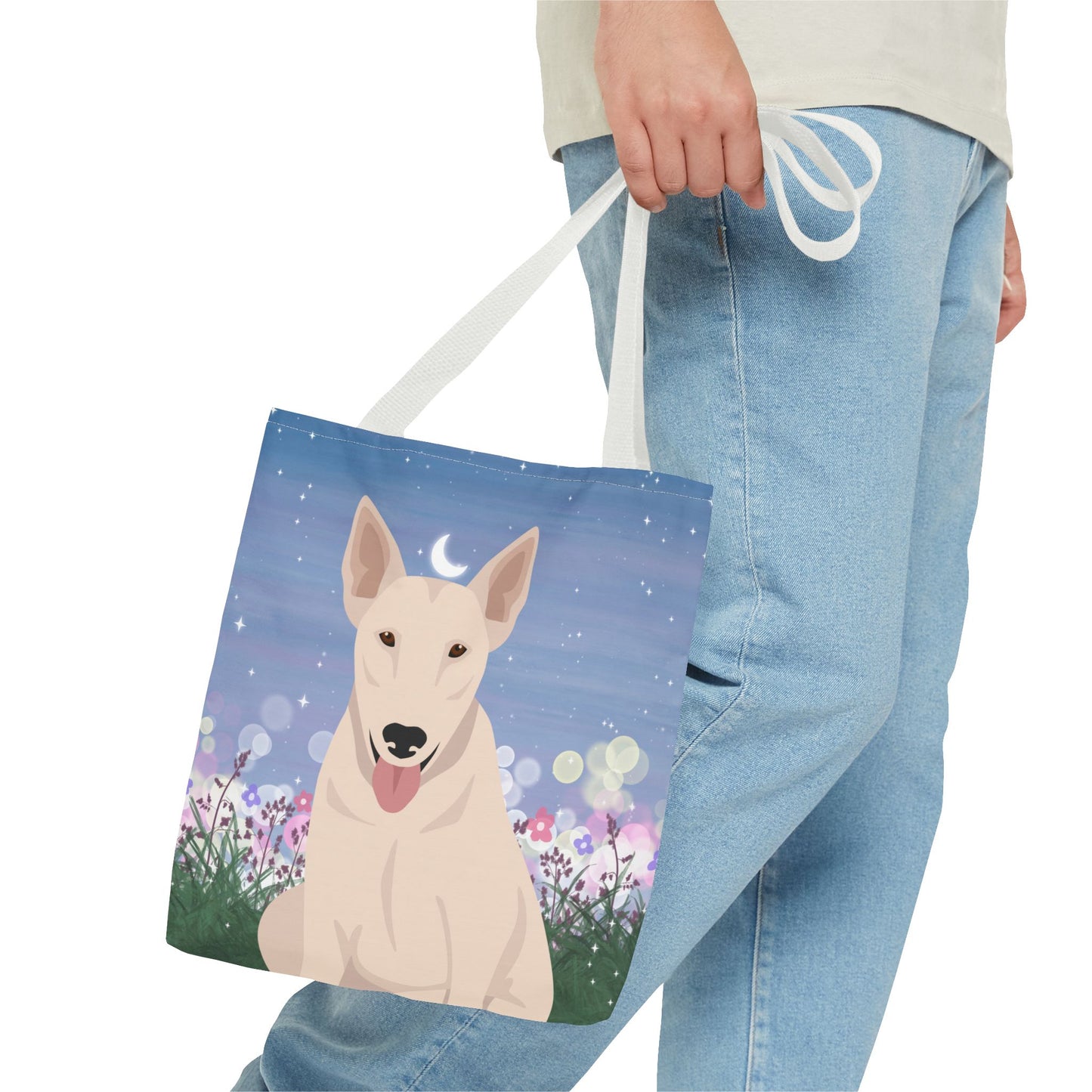 Bull Terrier Dog Tote Bag 13x13