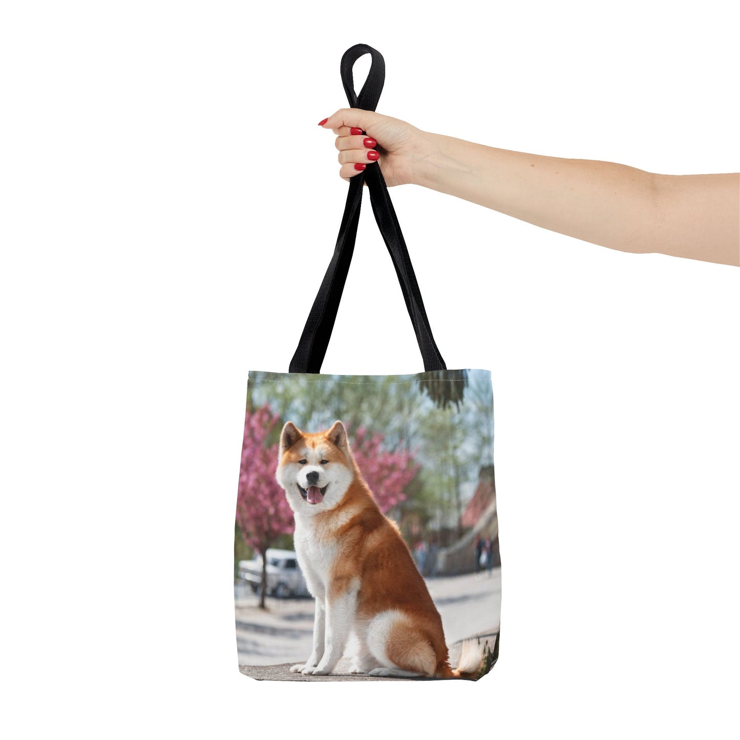 Japanese Akita Dog Tote Bag 13x13