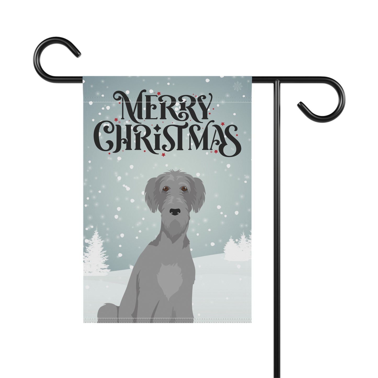 Irish Wolfhound Dog Garden Flag