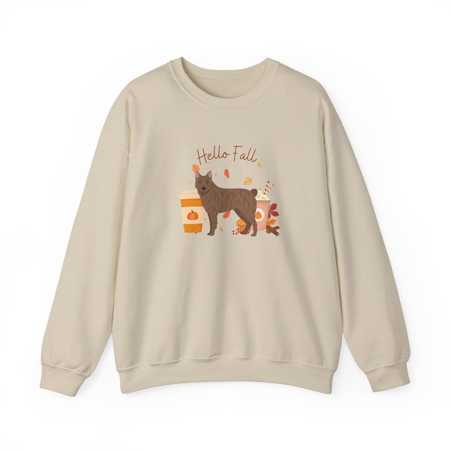Donggyeongi Dog Fall Unisex Heavy Blend Crewneck Sweatshirt