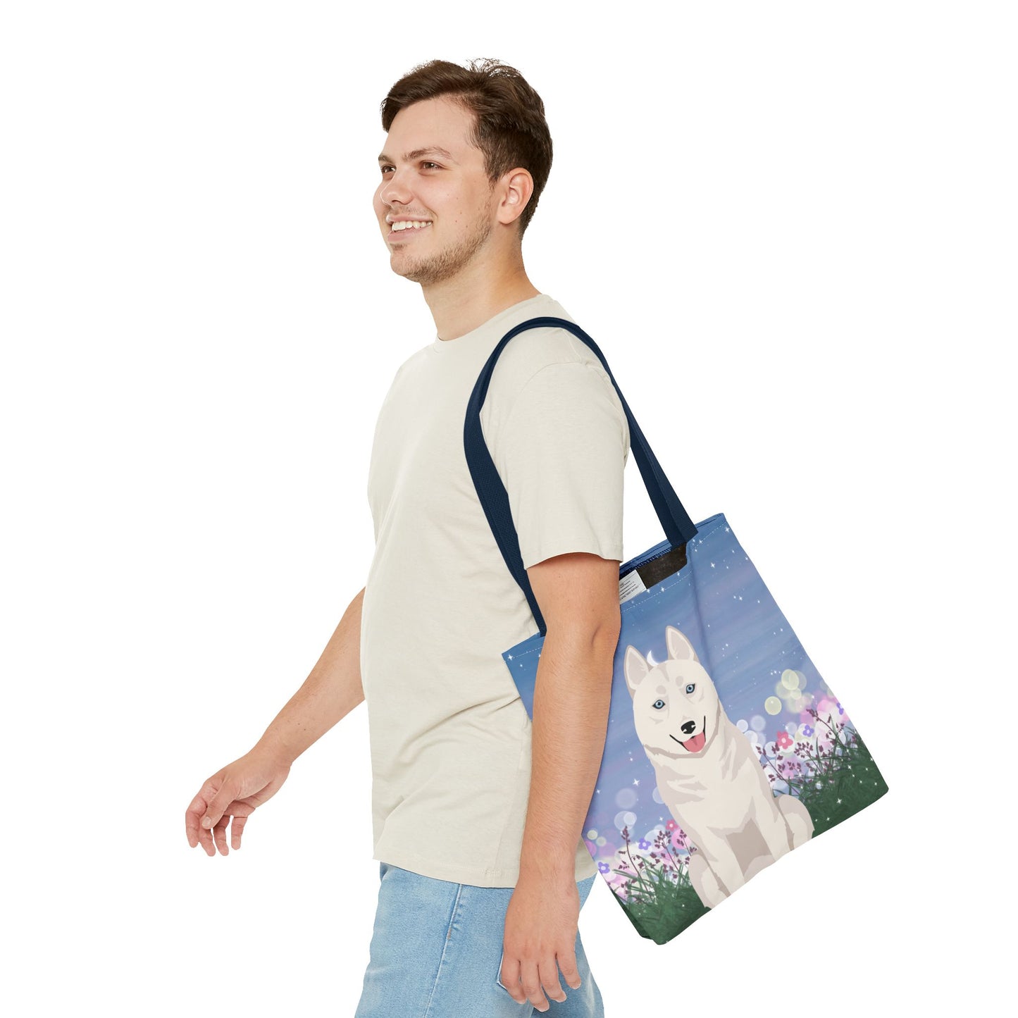 Siberian Husky Dog Tote Bag 16x16