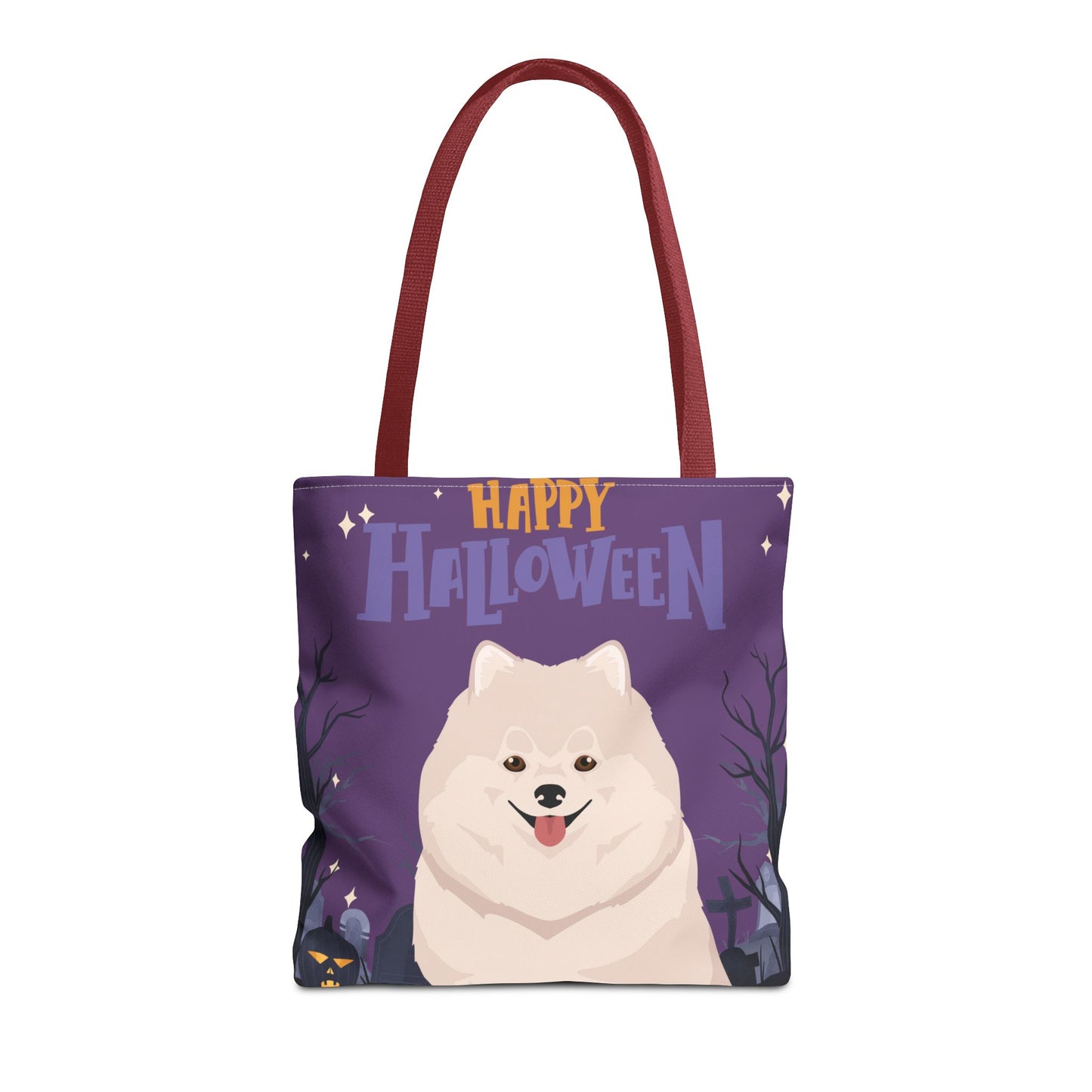 Pomeranian Dog Happy Halloween Tote Bag 16x16