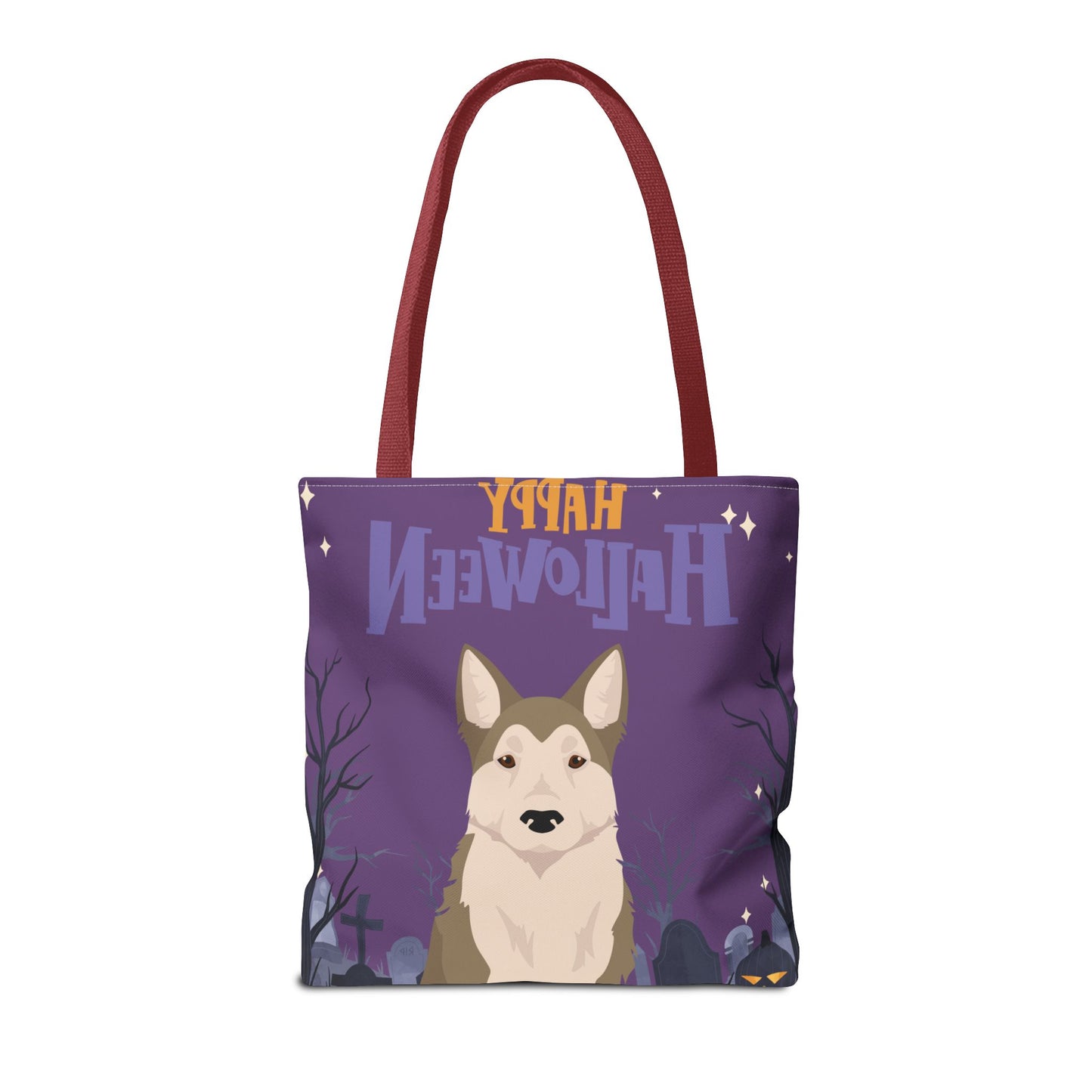 West Siberian Laika Dog Happy Halloween Tote Bag 16x16
