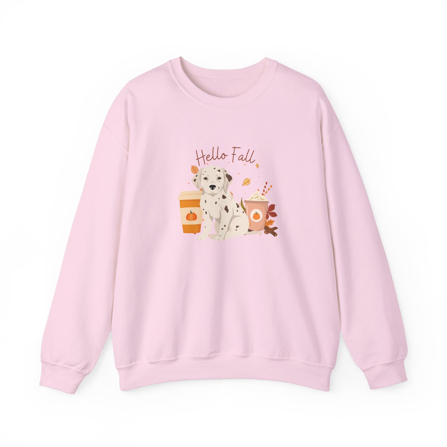 Dalmation Dog Fall Unisex Heavy Blend Crewneck Sweatshirt