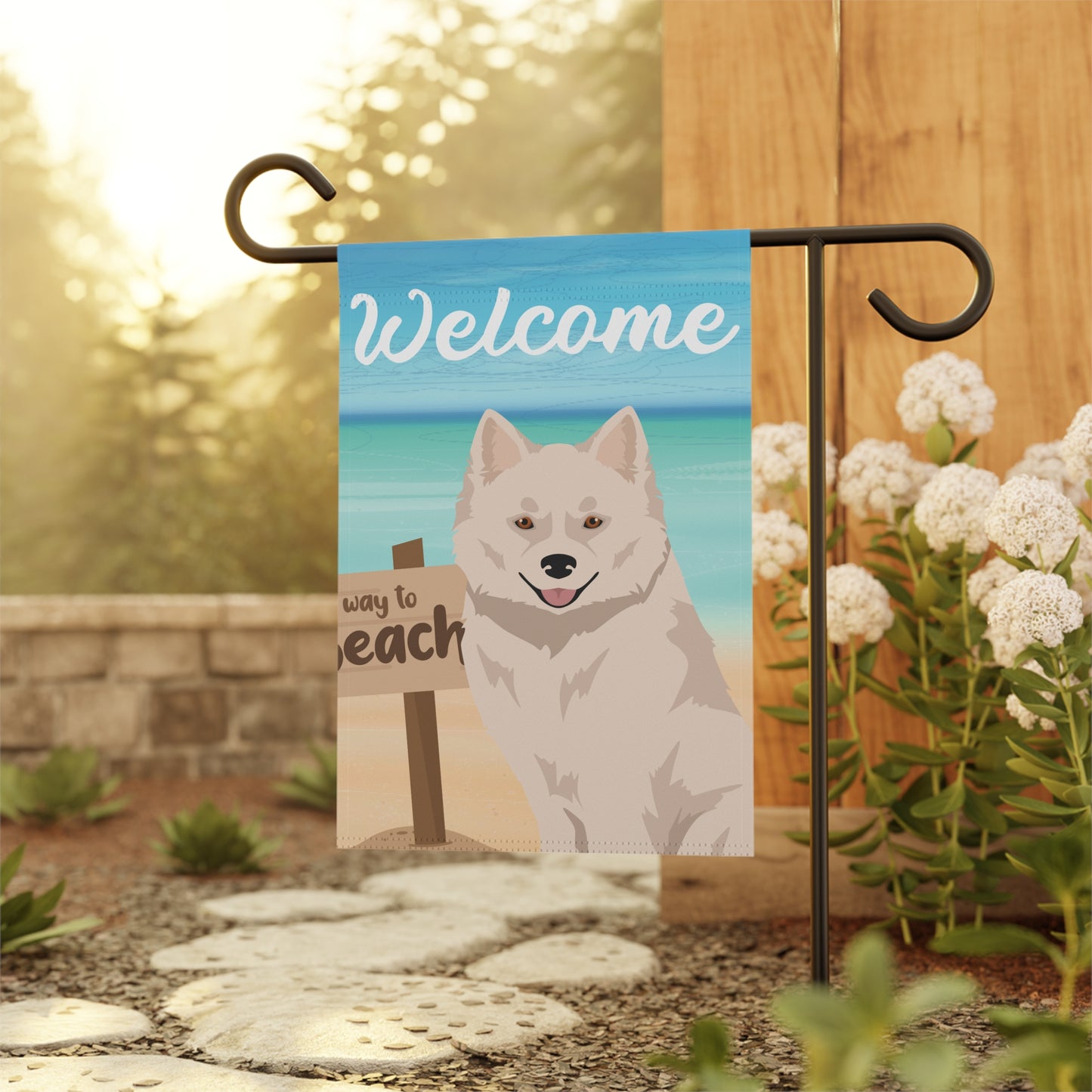 Nenets Herding Laika Dog Garden Flag