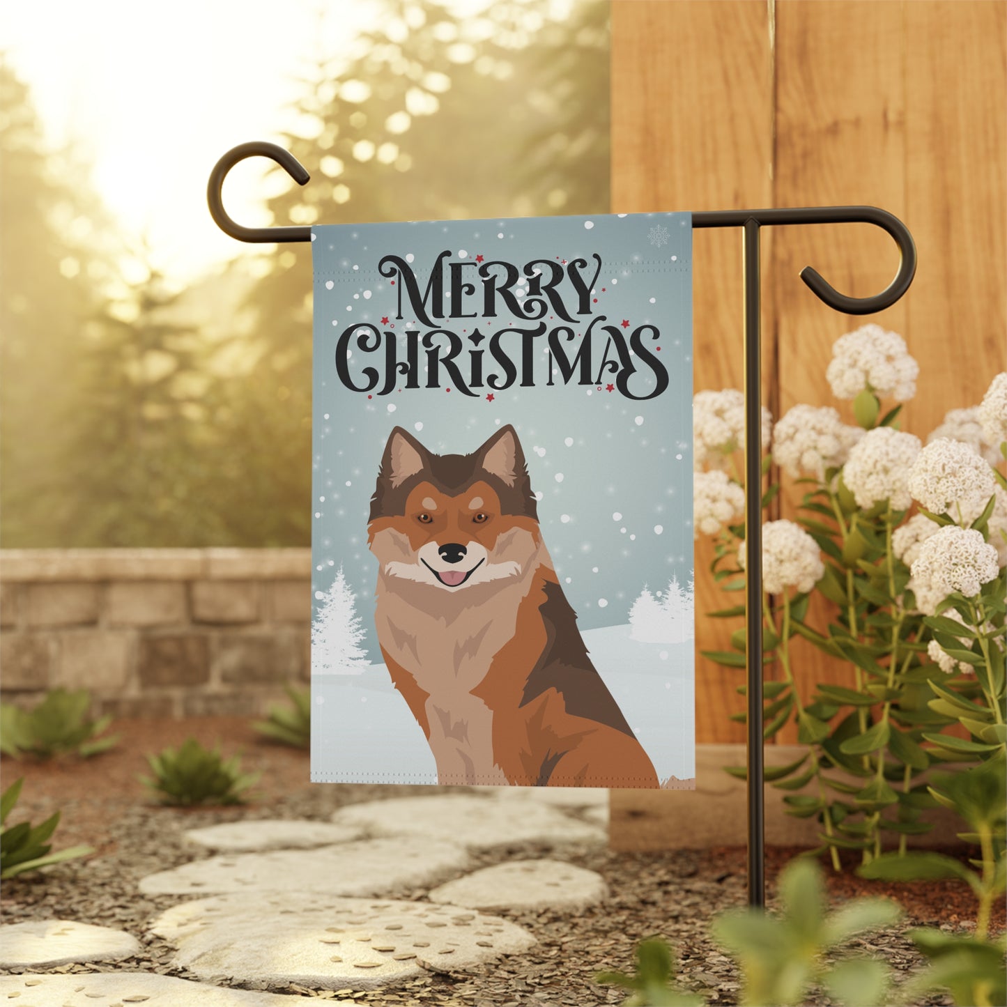 Nenets Herding Laika Dog Garden Flag