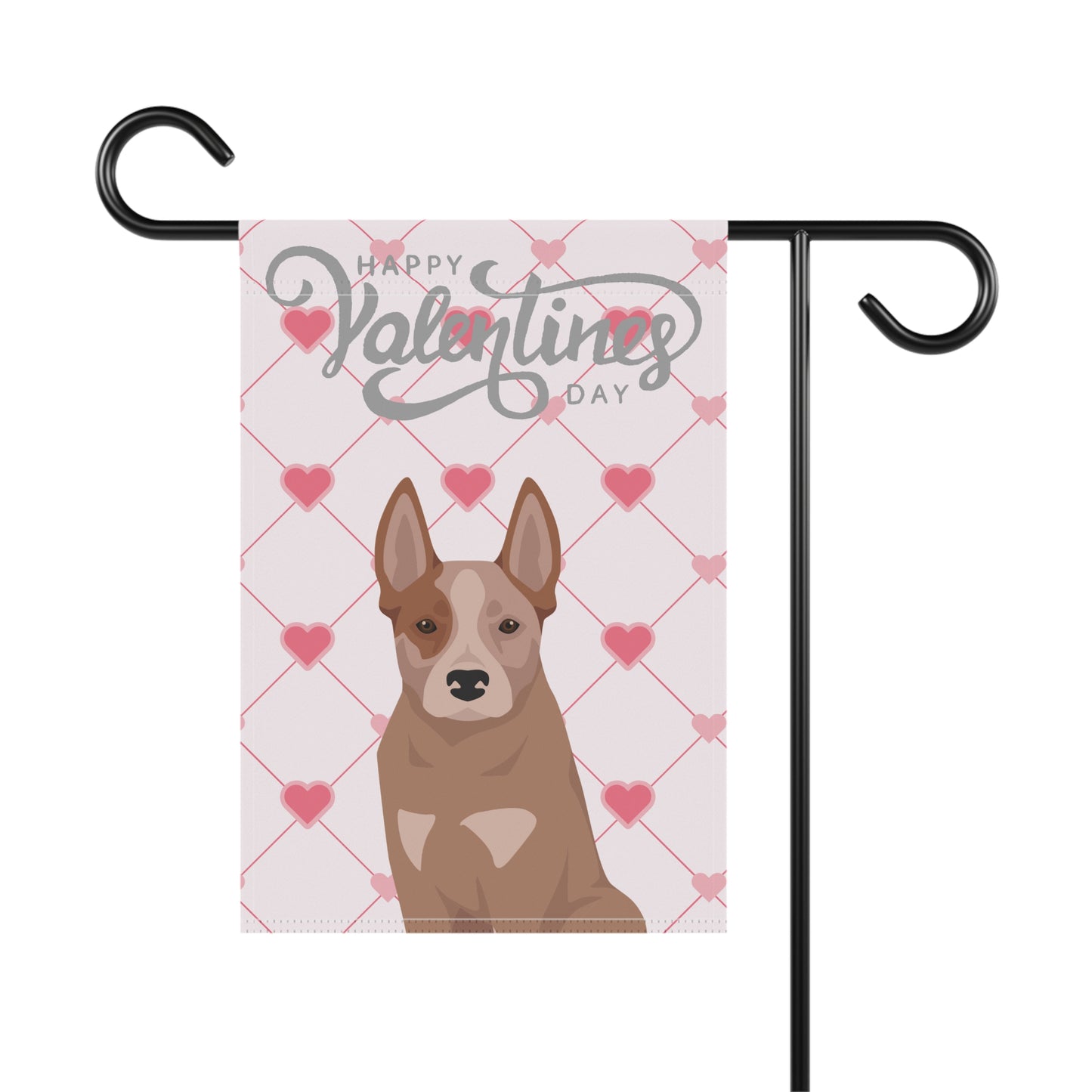 Australian Cattle Dog Valentines Day Garden Flag