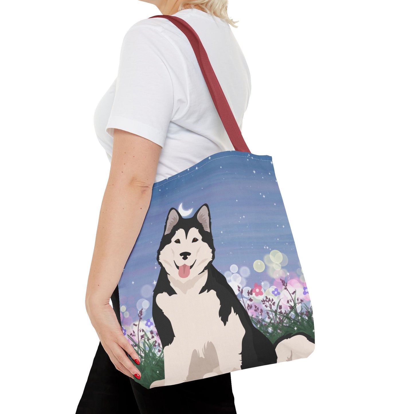 Alaskan Malamute Dog Tote Bag 16x16