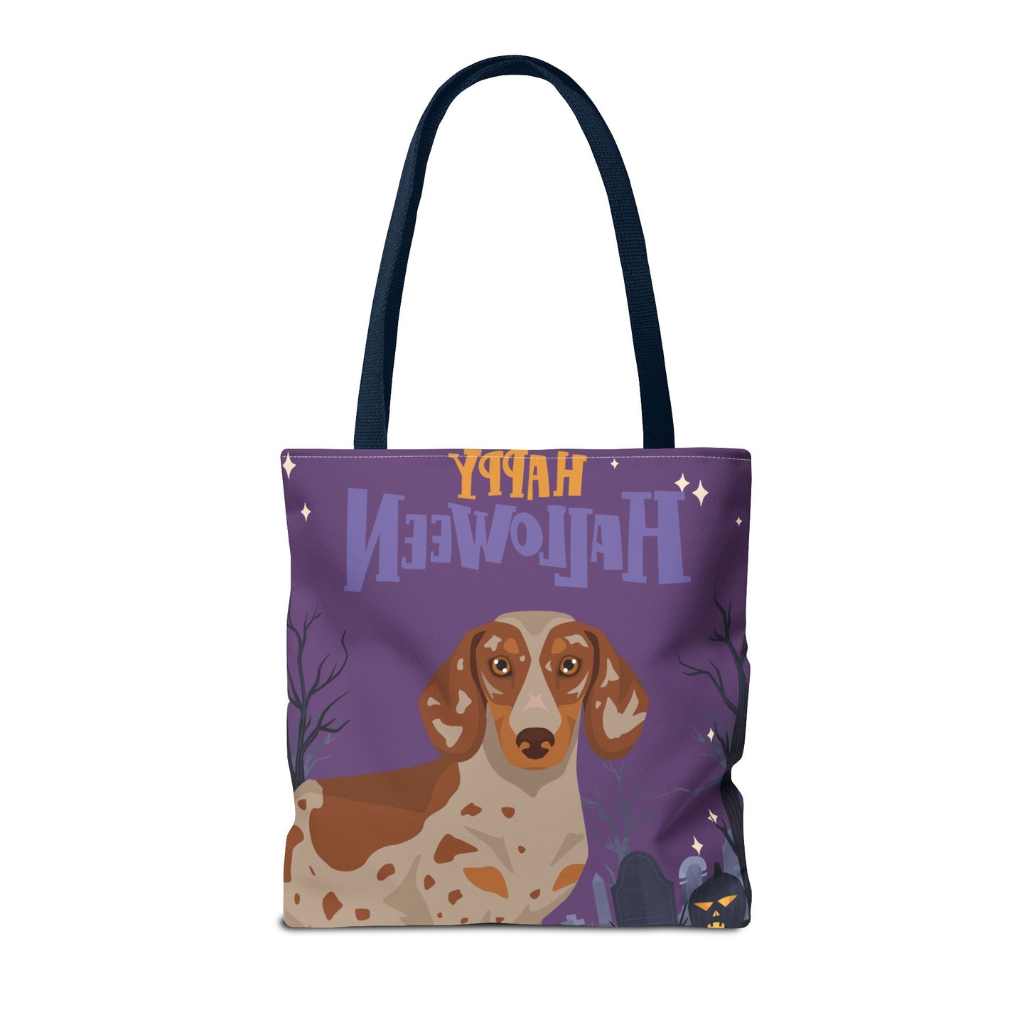 Dachshund Dog Happy Halloween Tote Bag 16x16