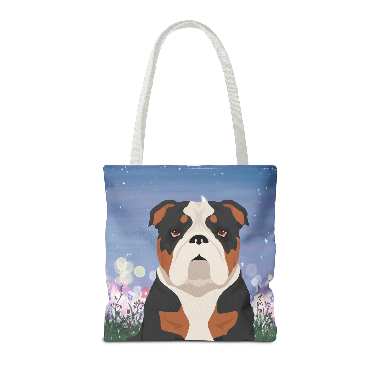 Bulldog Dog Tote Bag 16x16