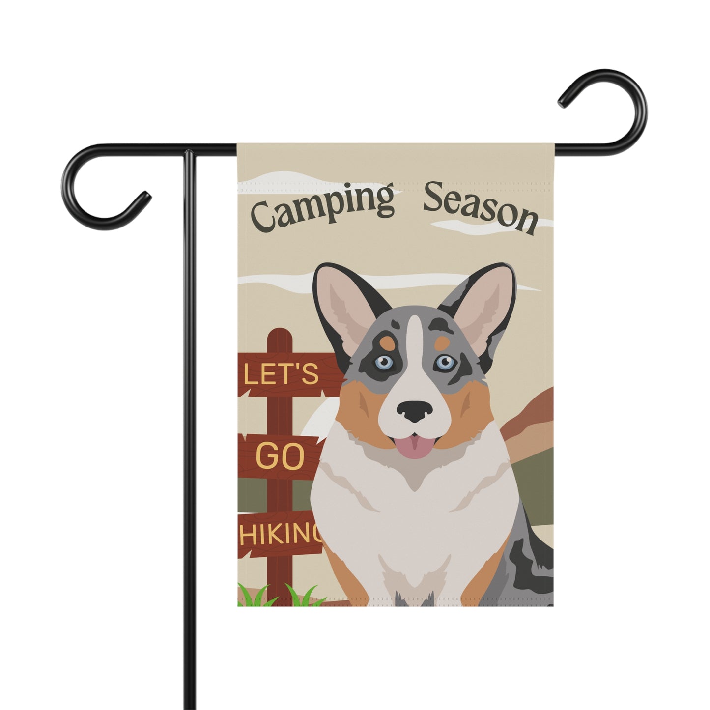 Copy of Cardigan Welsh Corgi Dog Camping Garden Flag