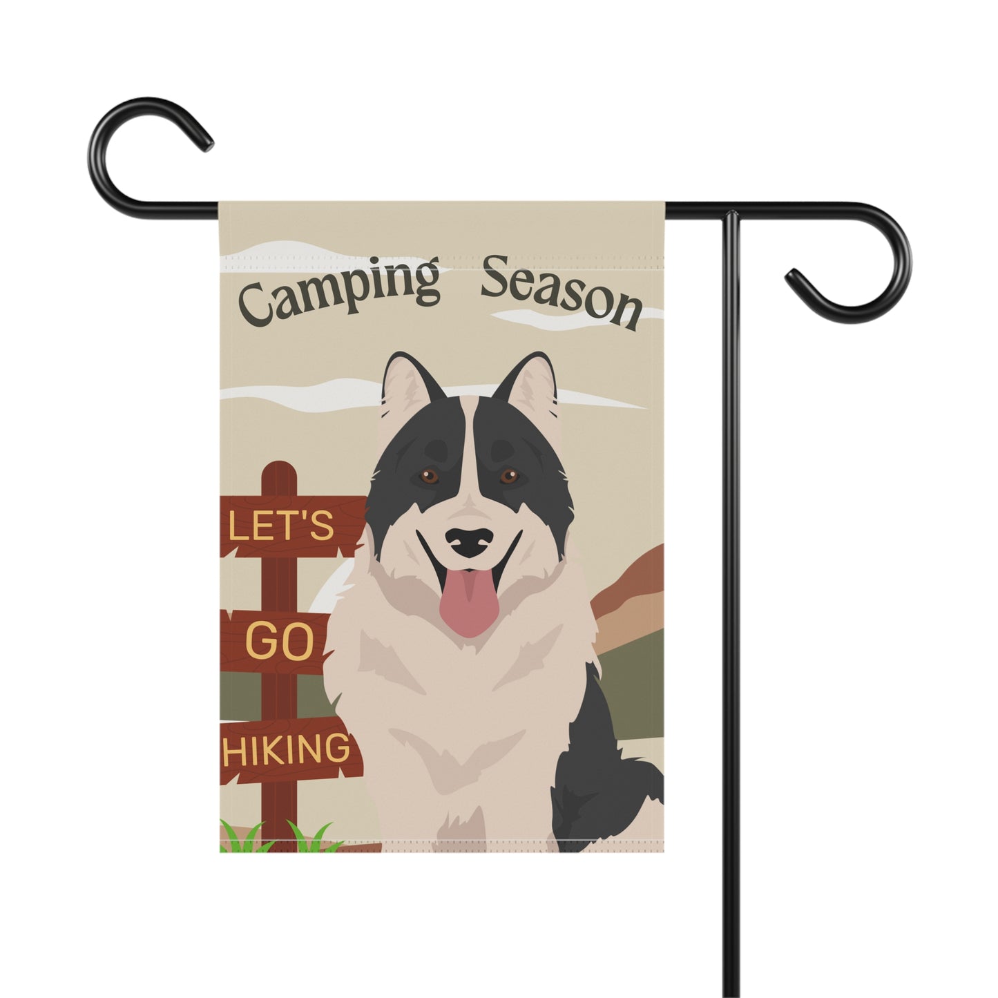Thai Bangkaew Dog Camping Garden Flag