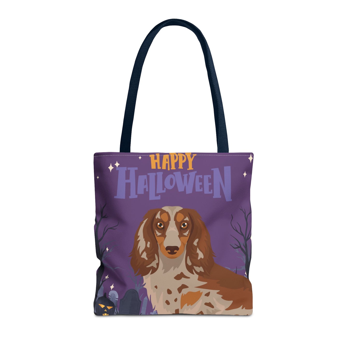 Dachshund Dog Happy Halloween Tote Bag 16x16