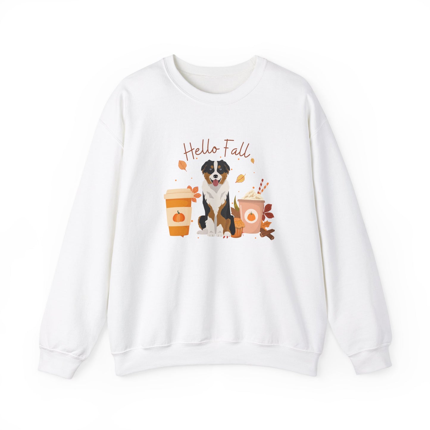 Australian Shepherd Dog Fall Halloween Unisex Heavy Blend Crewneck Sweatshirt