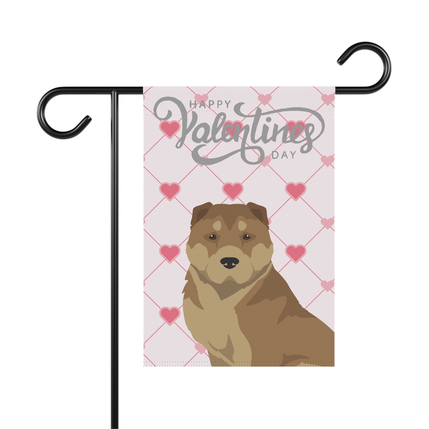 Armenian Gampr Dog Valentines Day Garden Flag