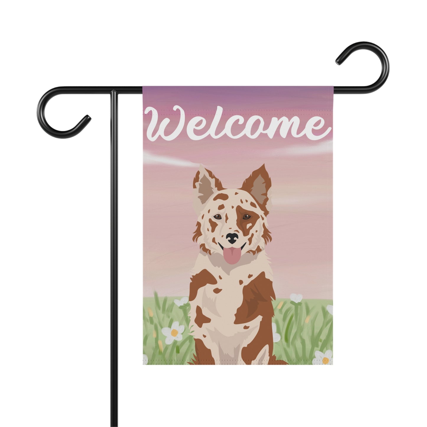 Mudi Dog Welcome Garden Flag