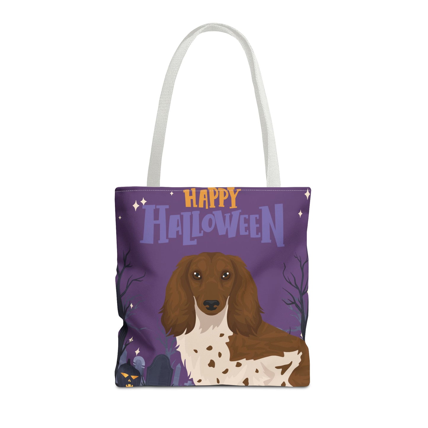 Dachshund Dog Happy Halloween Tote Bag 16x16
