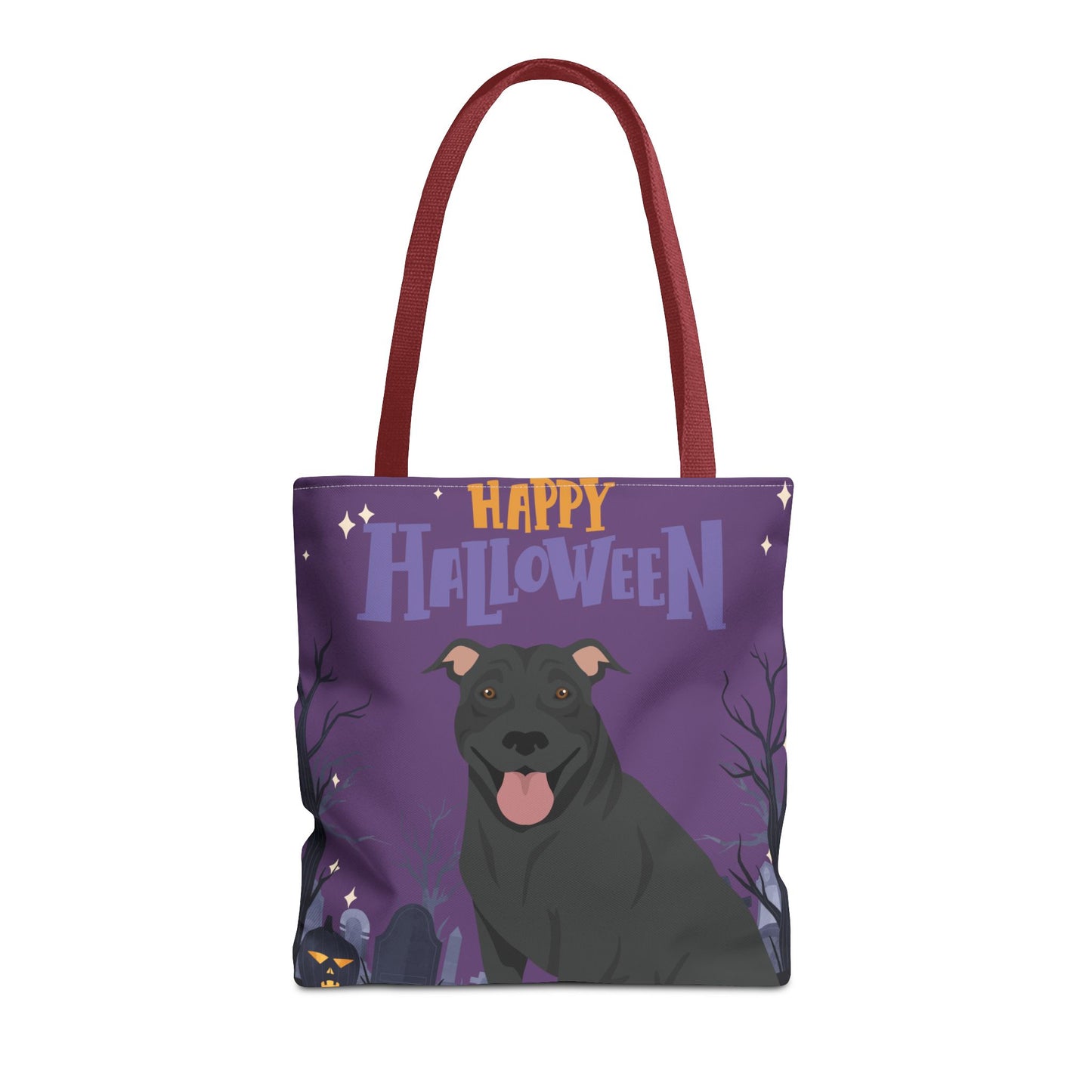 Pit Bull Dog Happy Halloween Tote Bag 16x16
