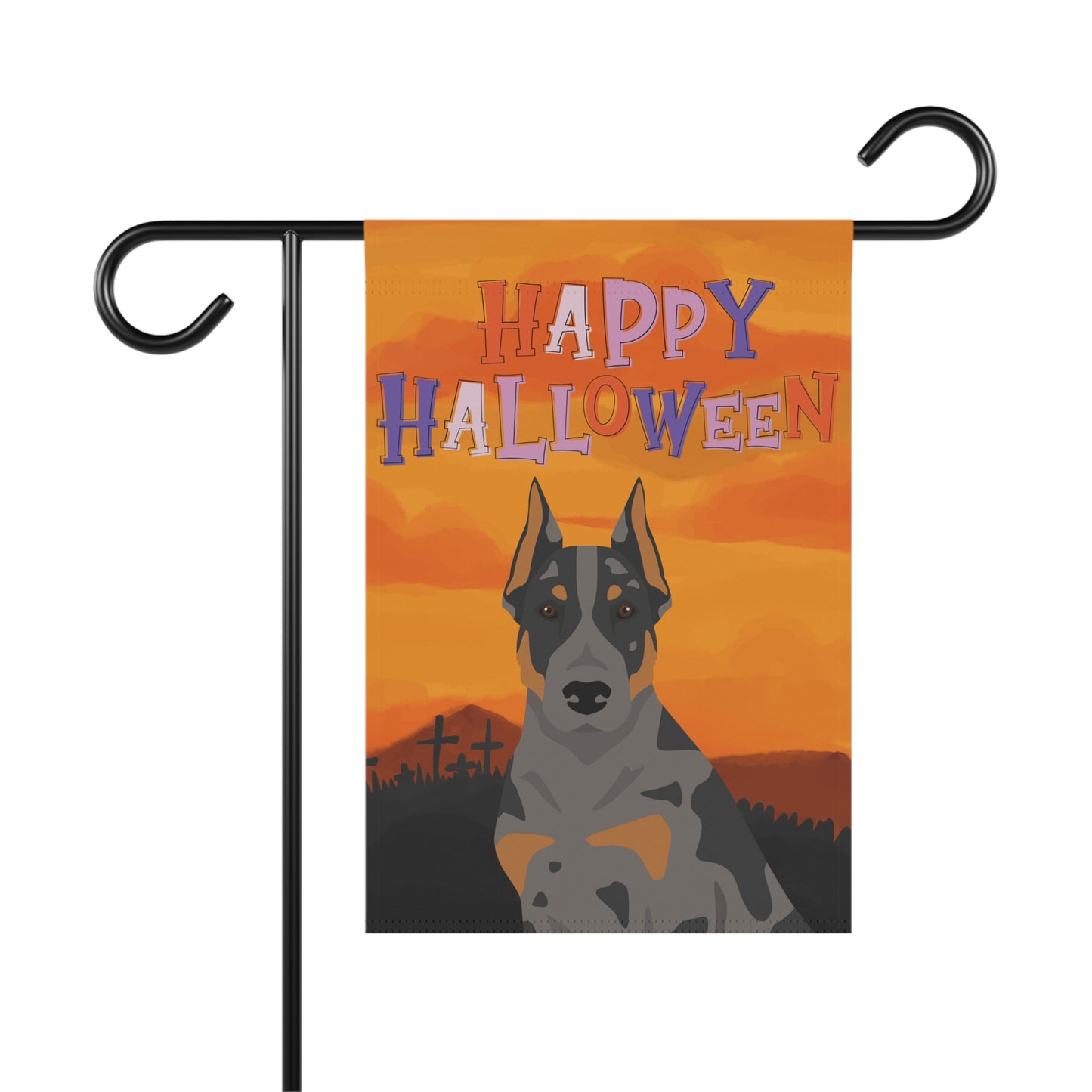 Beauceron Dog Halloween Garden Flag