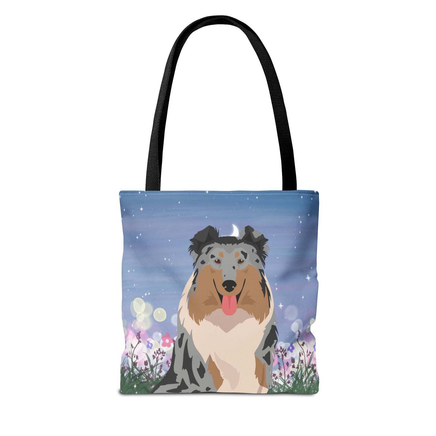 Collie Dog Tote Bag 13x13