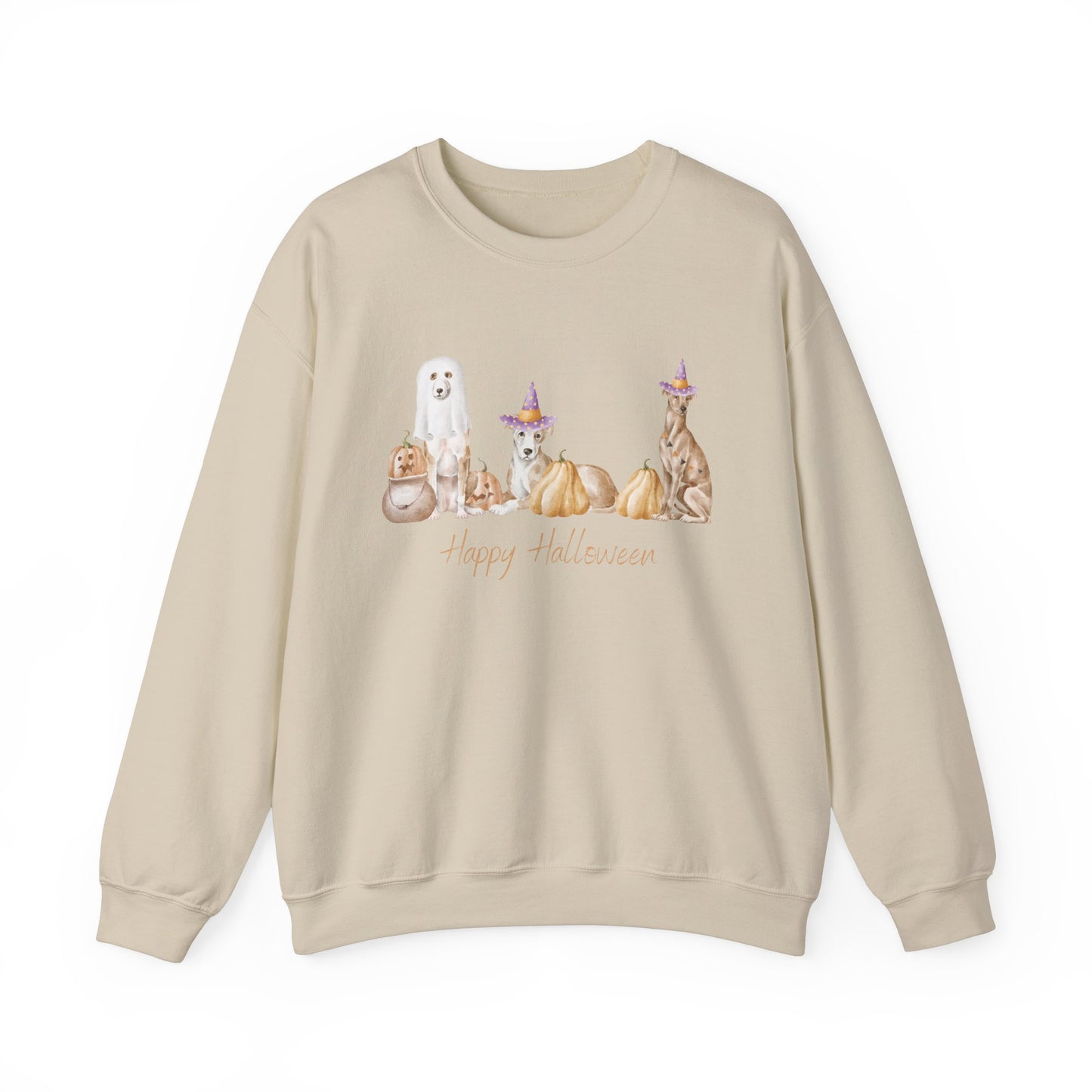 Whippet Dog Halloween Unisex Heavy Blend Crewneck Sweatshirt