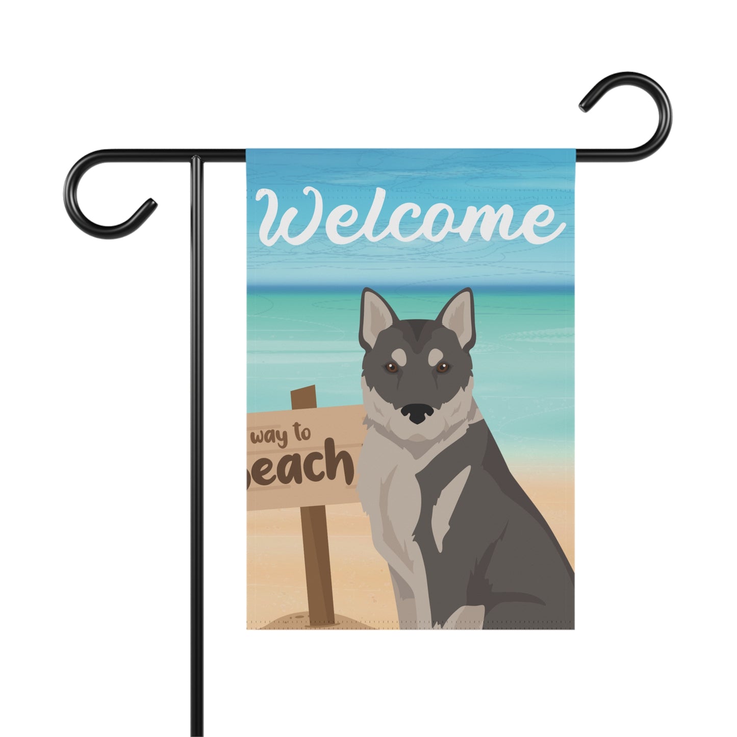Korean Jindo Dog Garden Flag