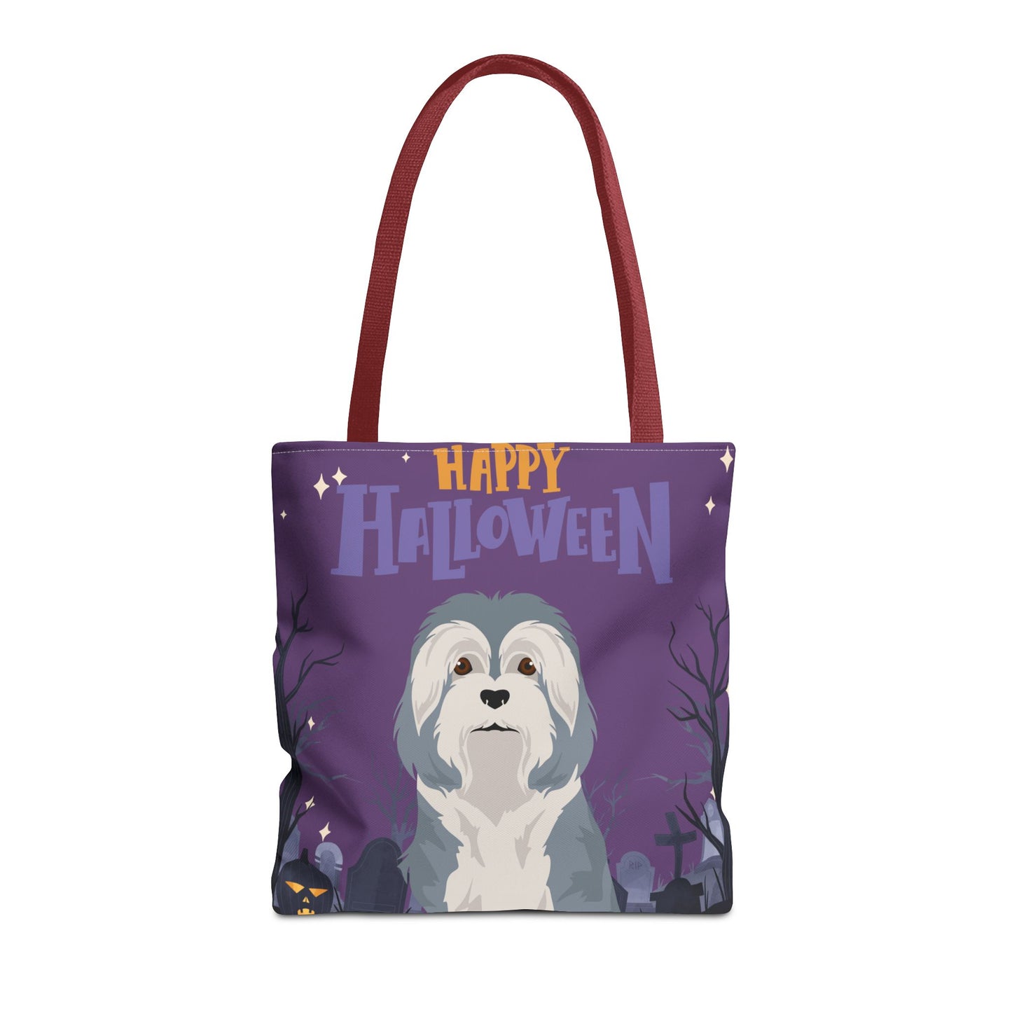 Lowchen Dog Happy Halloween Tote Bag 16x16
