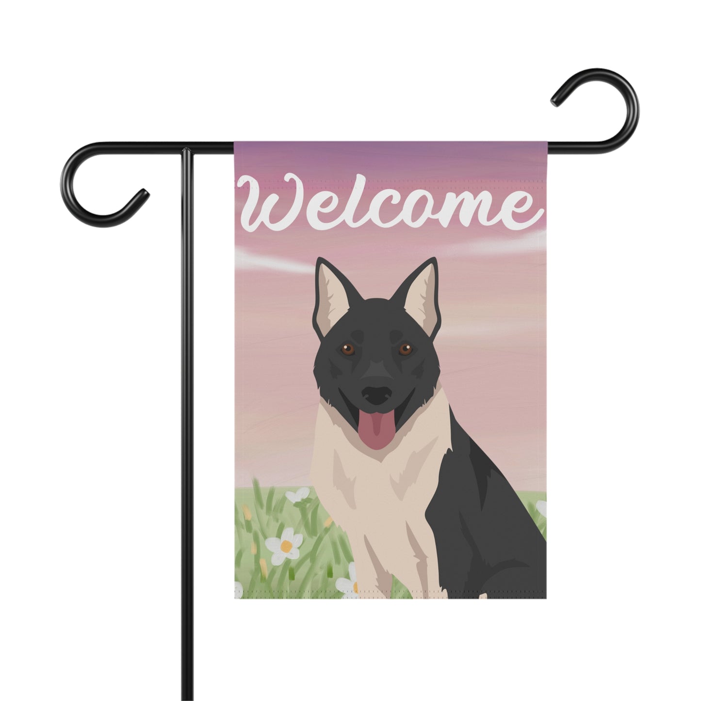 Russo European Laika Dog Welcome Garden Flag