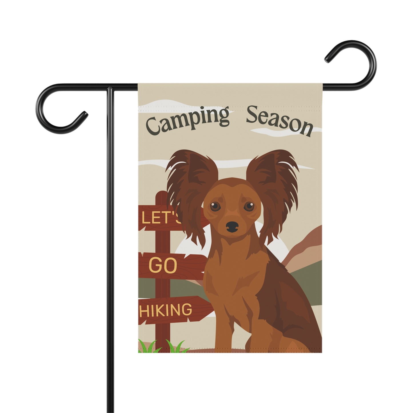 Russian ToyTerrier Dog Camping Garden Flag