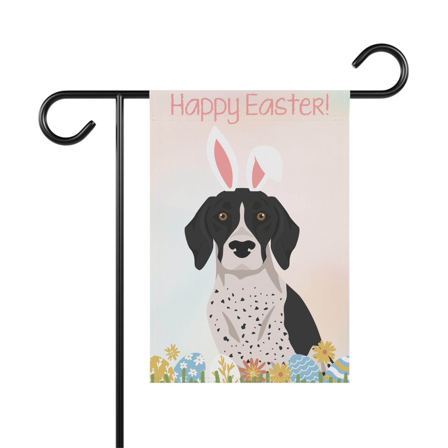 German Shorthaired Pointer Dog Happy Easter Garden Flag