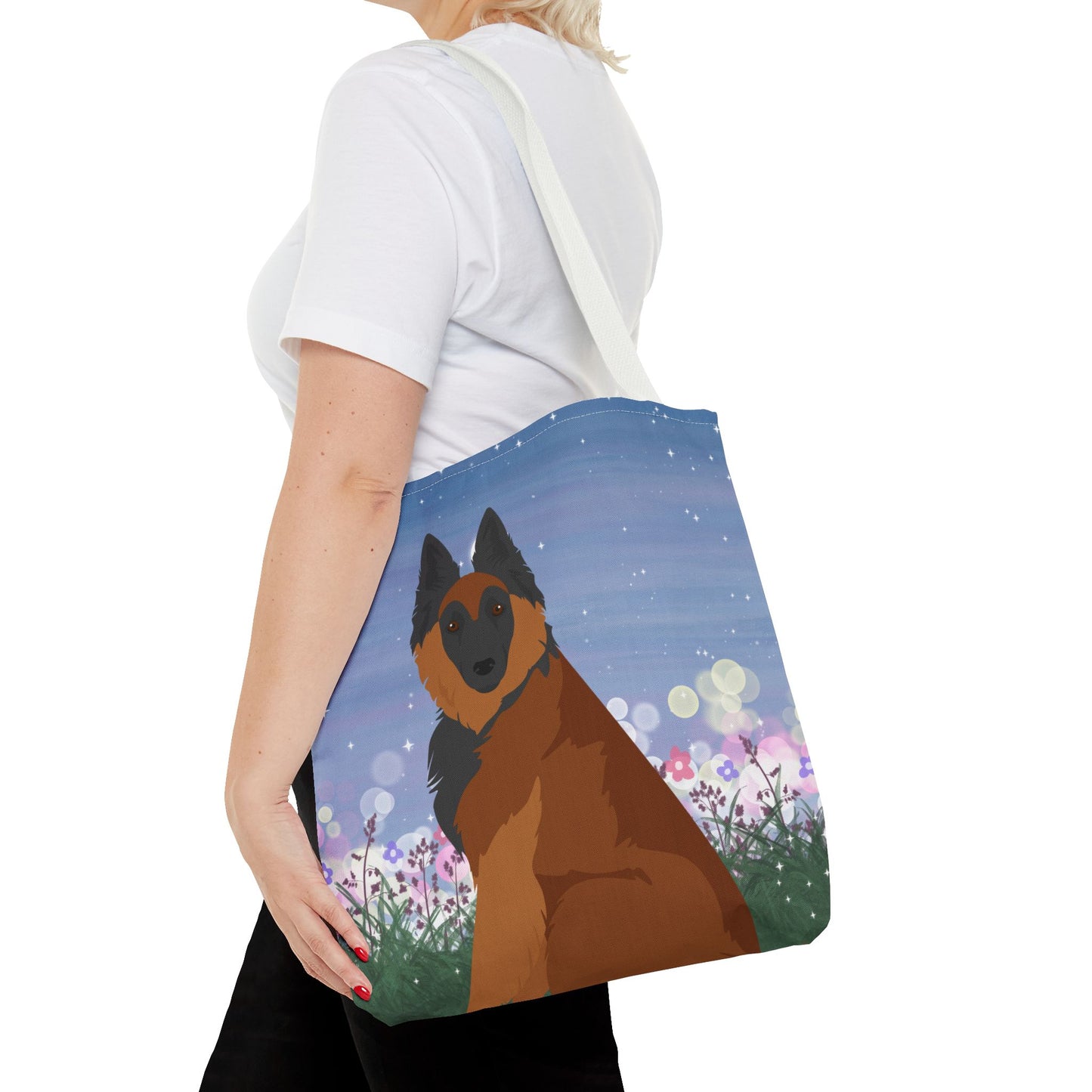 Belgian Tervuren Dog Tote Bag 16x16