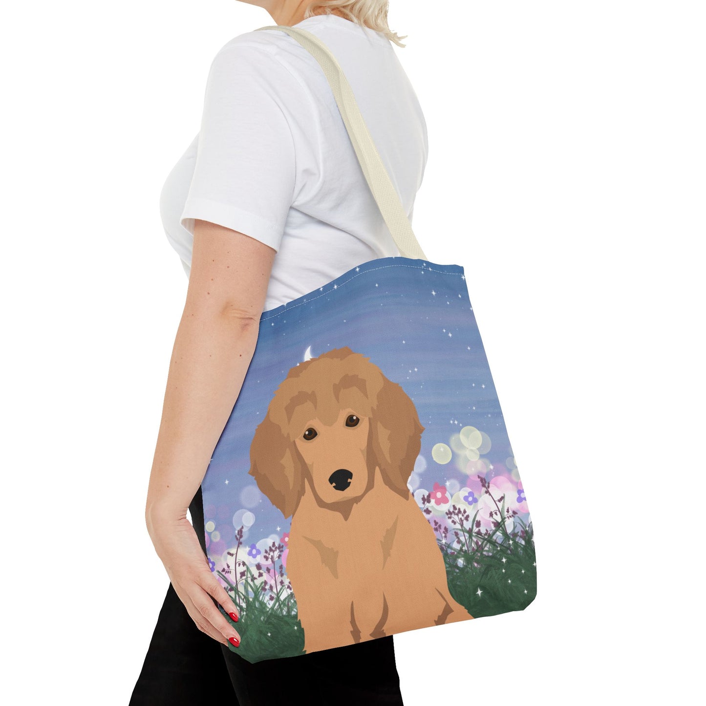 Poodle Dog Tote Bag 16x16