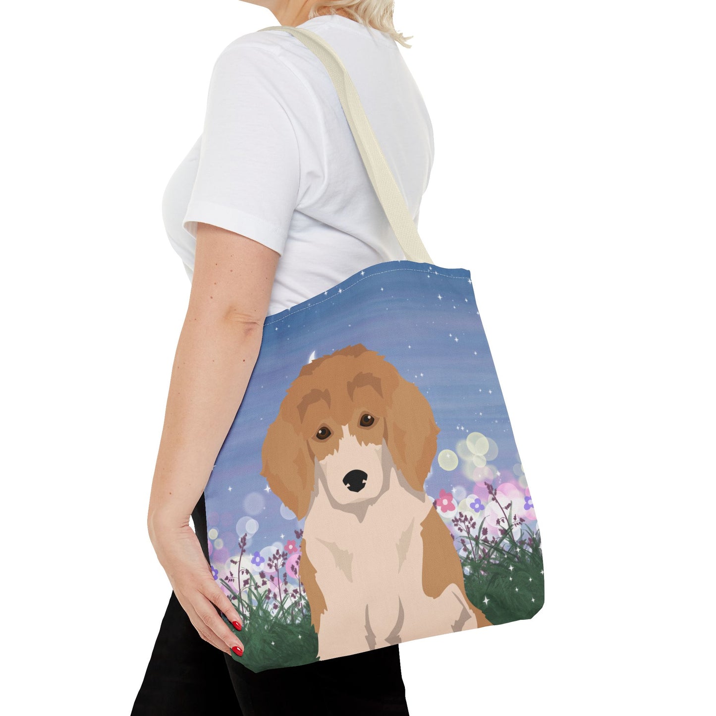 Poodle Dog Tote Bag 16x16
