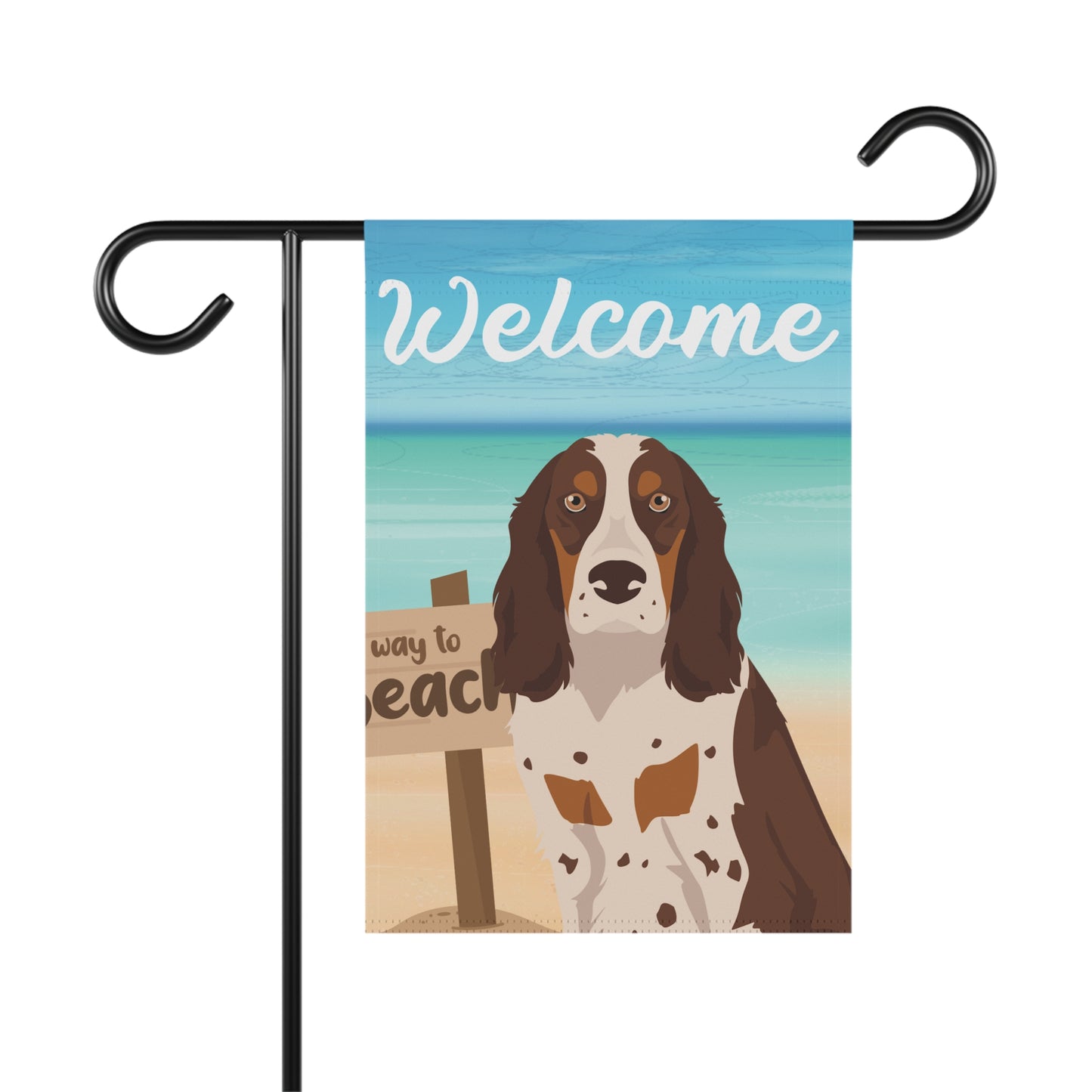 Russian Spaniel Dog Garden Flag