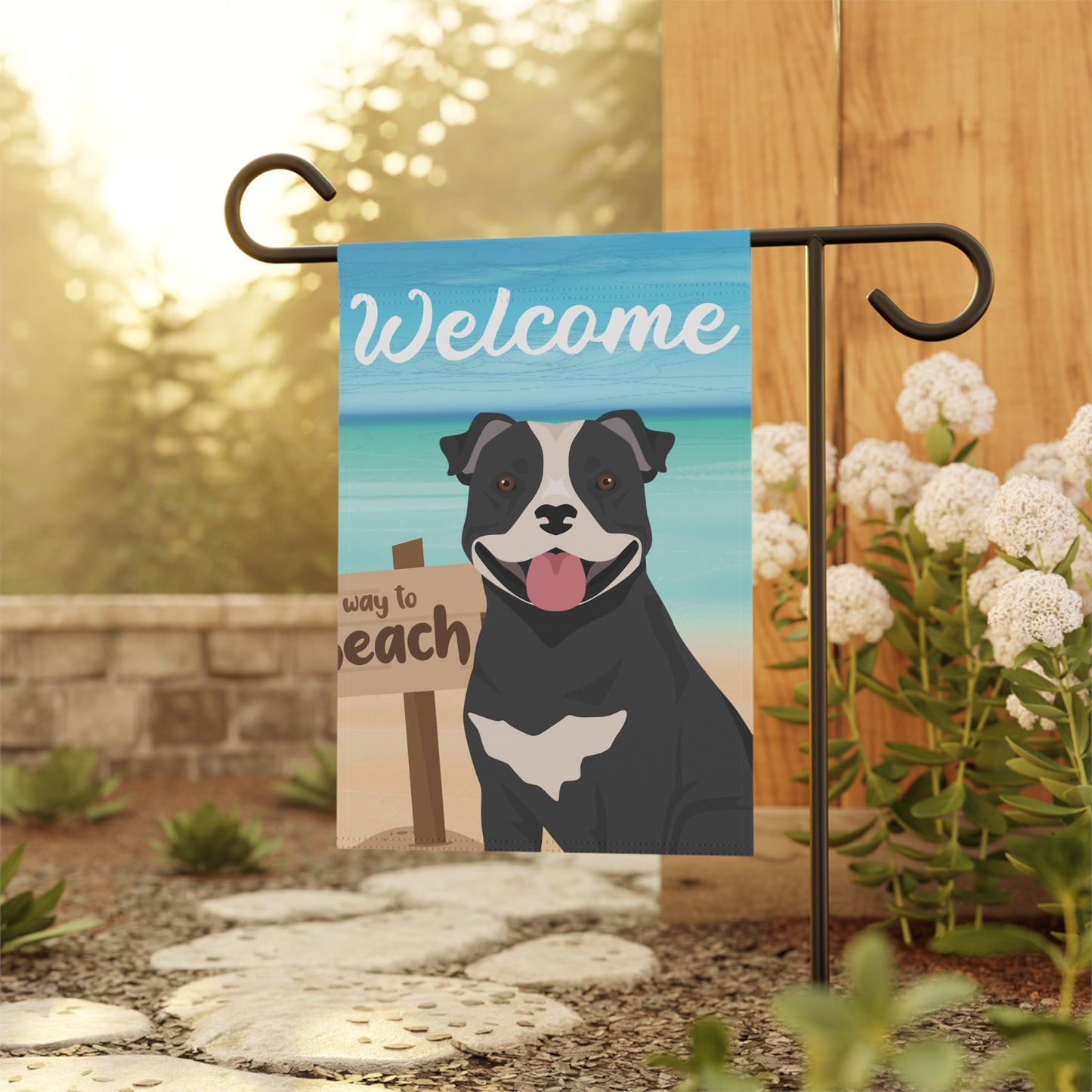Staffordshire Bull Terrier Dog Garden Flag