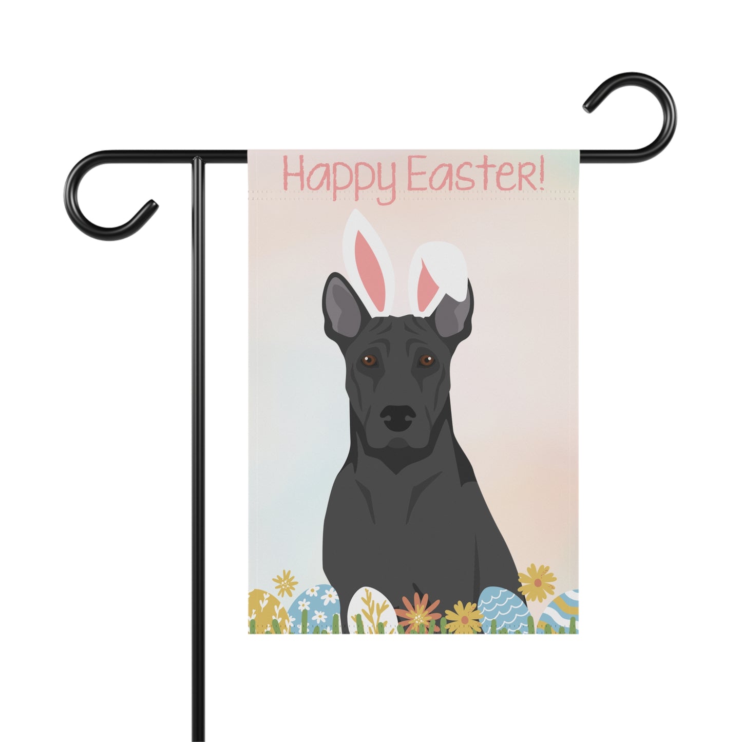 Thai Ridgeback Dog Happy Easter Garden Flag
